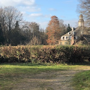 Wasserschloss Hackhausen im Herbst. Sitz der Moselwal Digitalagentur.